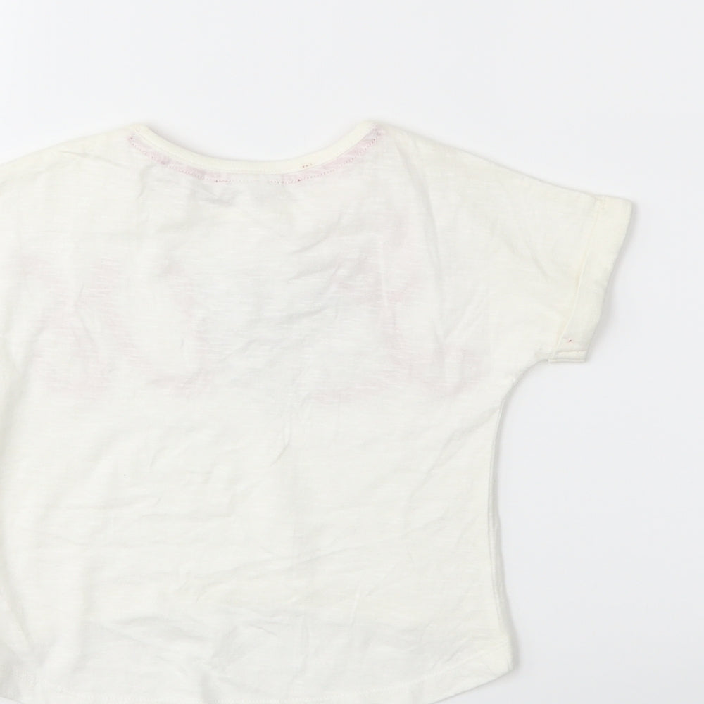 evie Baby White Basic T-Shirt Size 12 Months