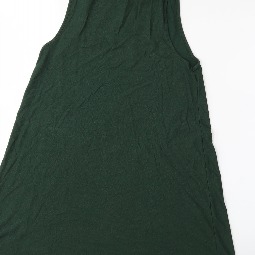 Topshop Womens Green Basic Tank Size 8