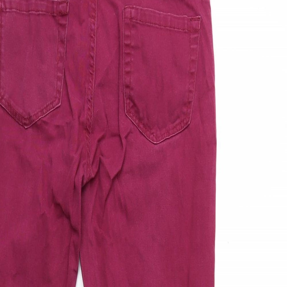 Peacocks Womens Purple Denim Skinny Jeans Size 10 L29 in