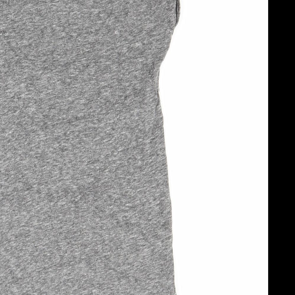 NEXT Girls Grey Rayon Basic T-Shirt Size 8 Years