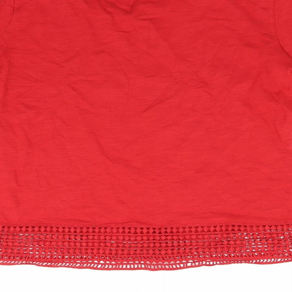 Promod Womens Red Pullover Jumper Size M