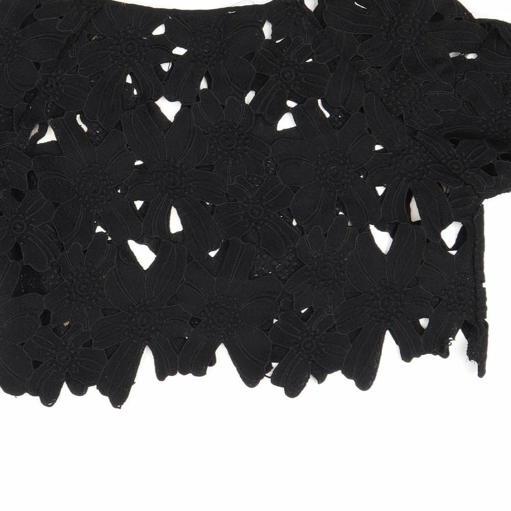 Rare 2 London Womens Black Basic Blouse Size M