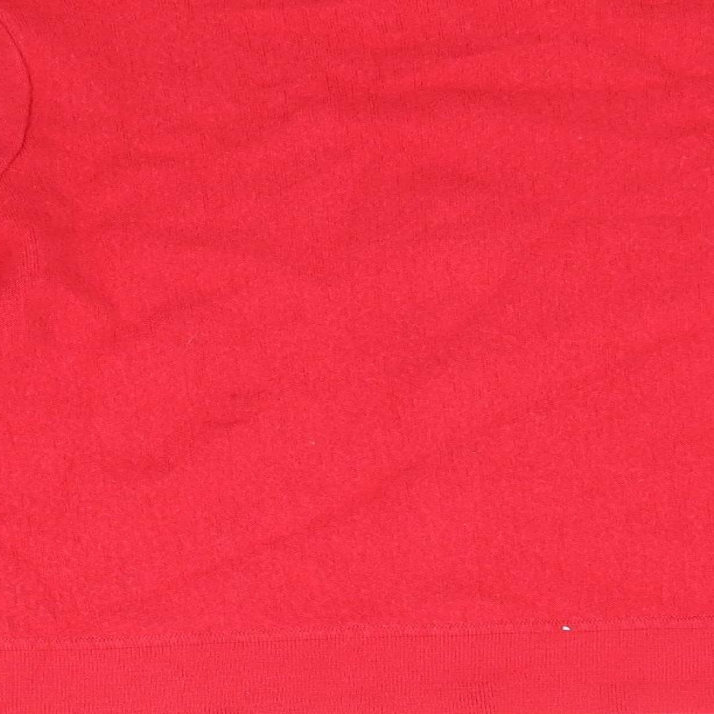 Erica rossla Womens Red Cardigan Jumper Size 12