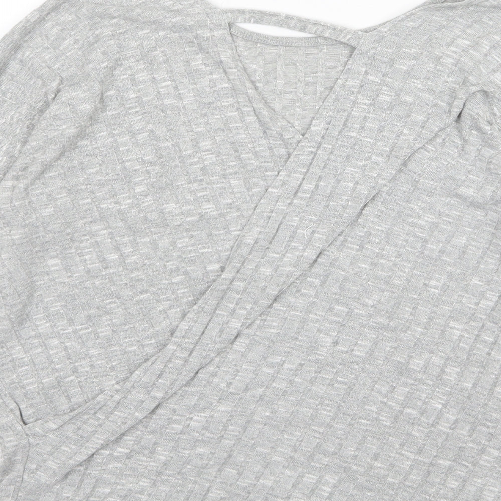 Papaya Womens Grey Knit Pullover Jumper Size S