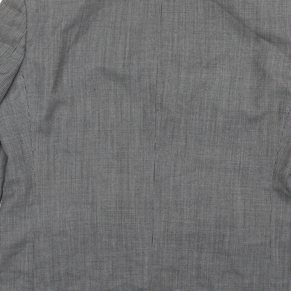Conberti Mens Grey Jacket Suit Jacket Size 40