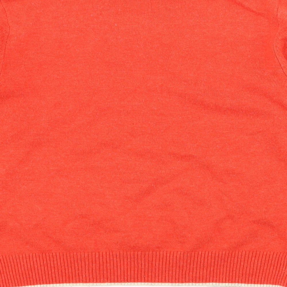 Light before Dark Womens Red Knit Pullover Jumper Size M