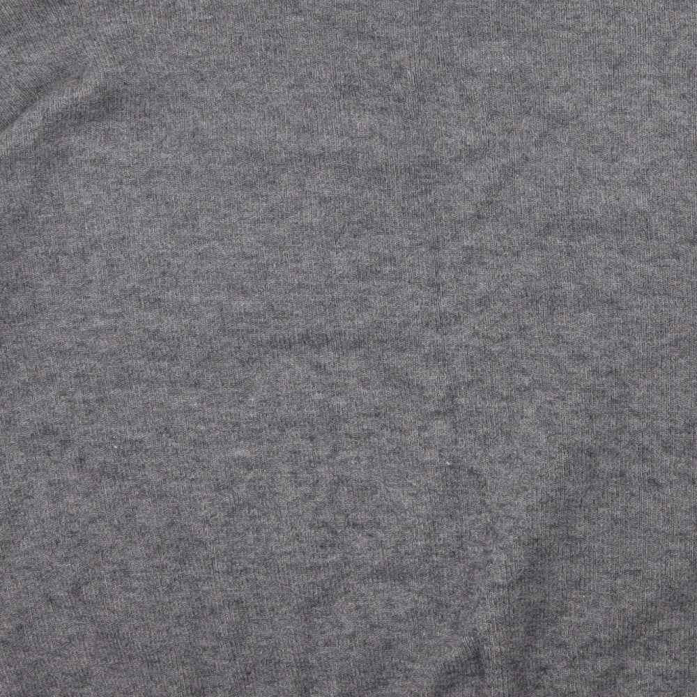 Sleek Chic Womens Grey Knit Pullover Jumper Size M