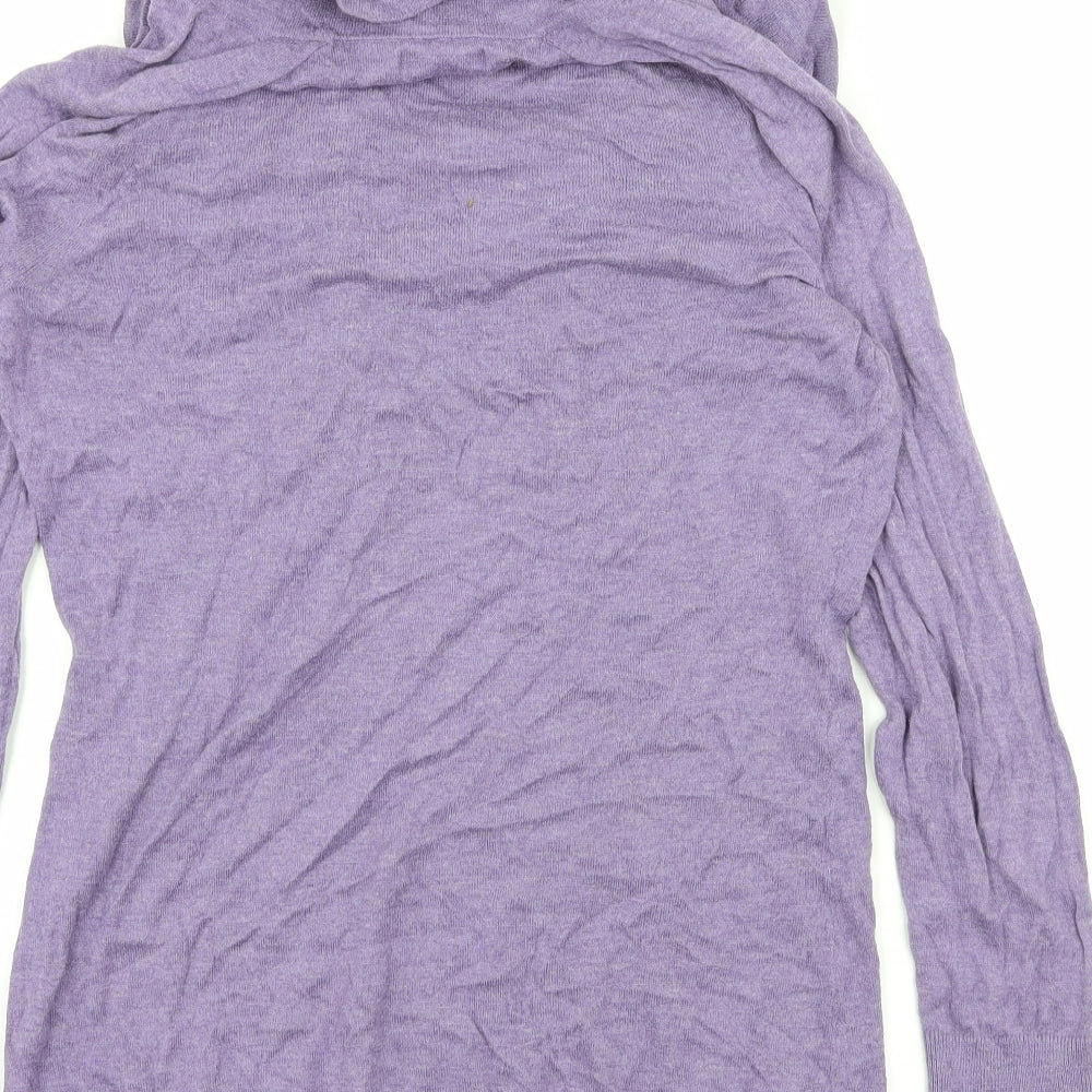 GA Womens Purple Knit Pullover Jumper Size M