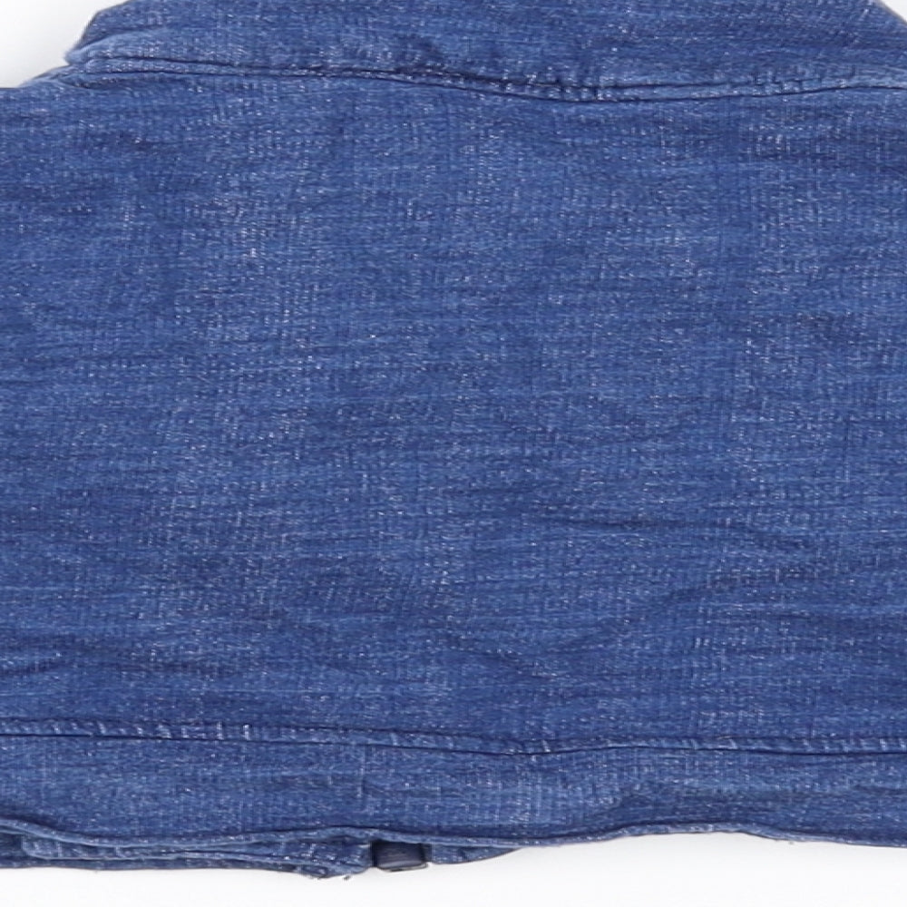Preworn Boys Blue Full Zip Jumper Size 3-4 Years