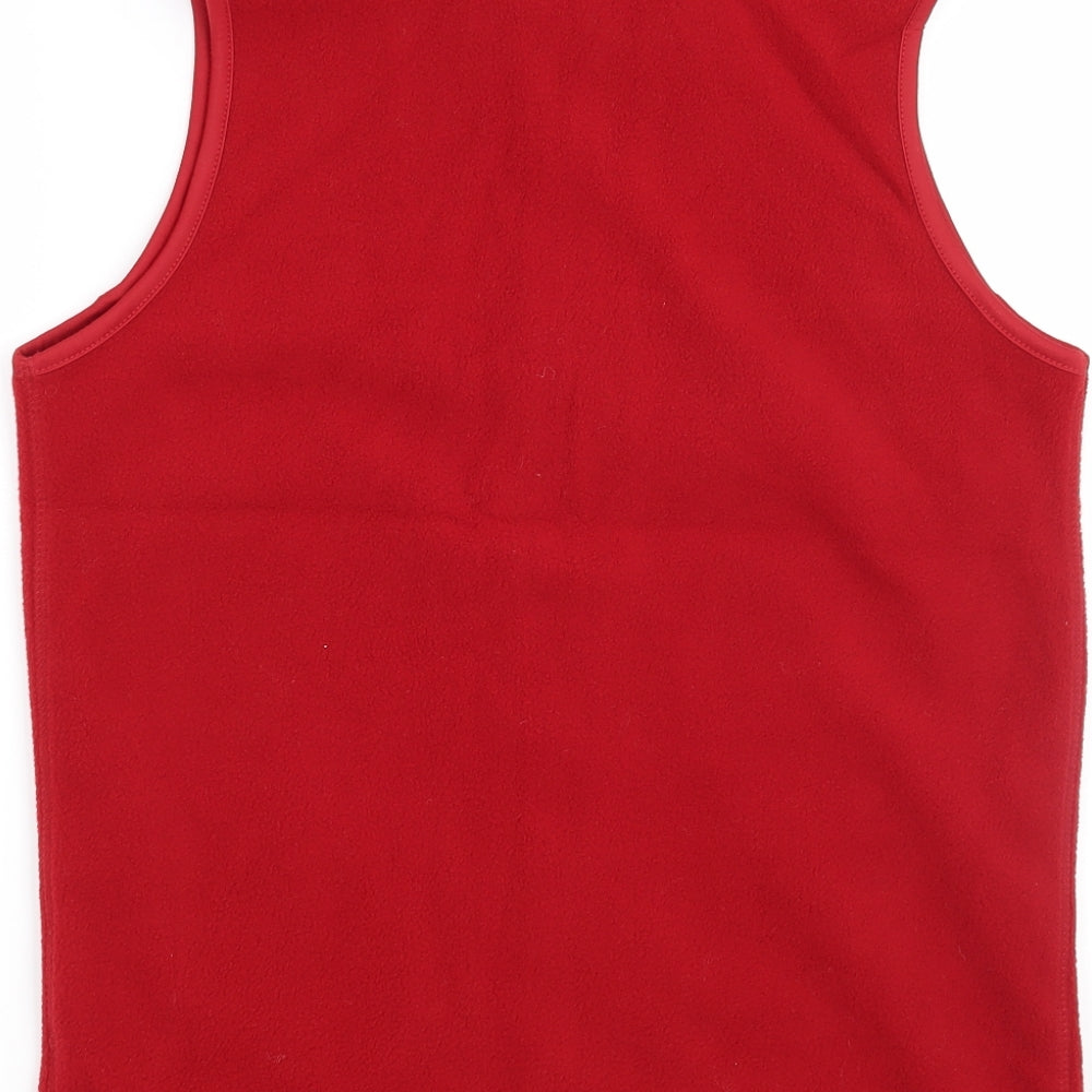 EWM Womens Red Gilet Jacket Size 10