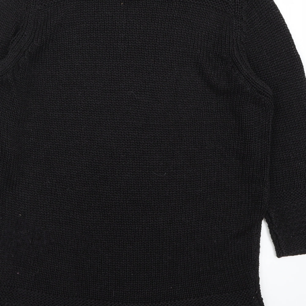Marks & Spencer Womens Black Pullover Jumper Size M