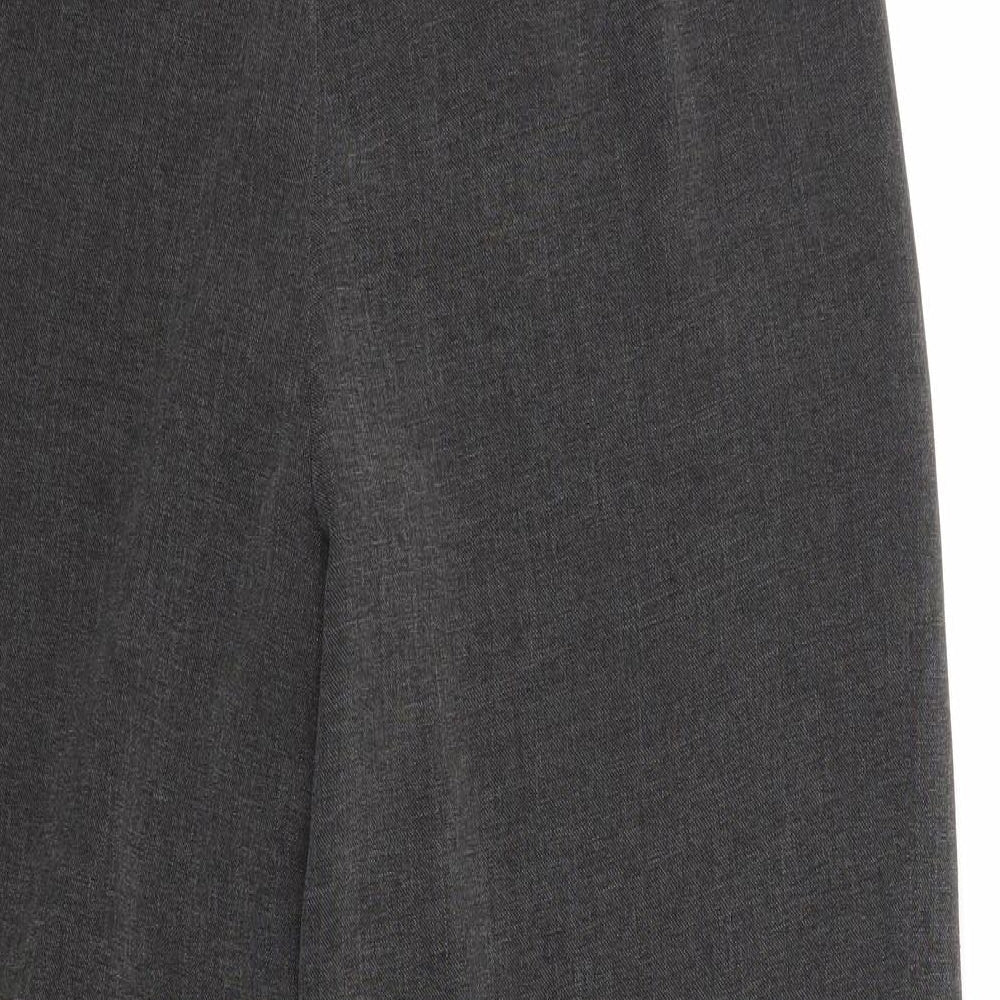 Marks and Spencer Womens Grey Cropped Trousers Size 10 L24 in