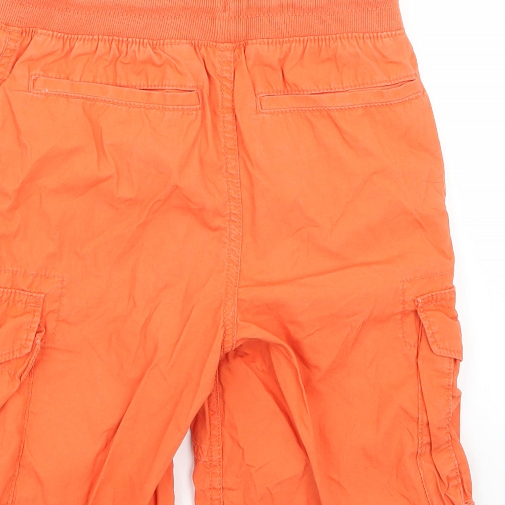 Gap Boys Orange Ramie Cargo Trousers Size M