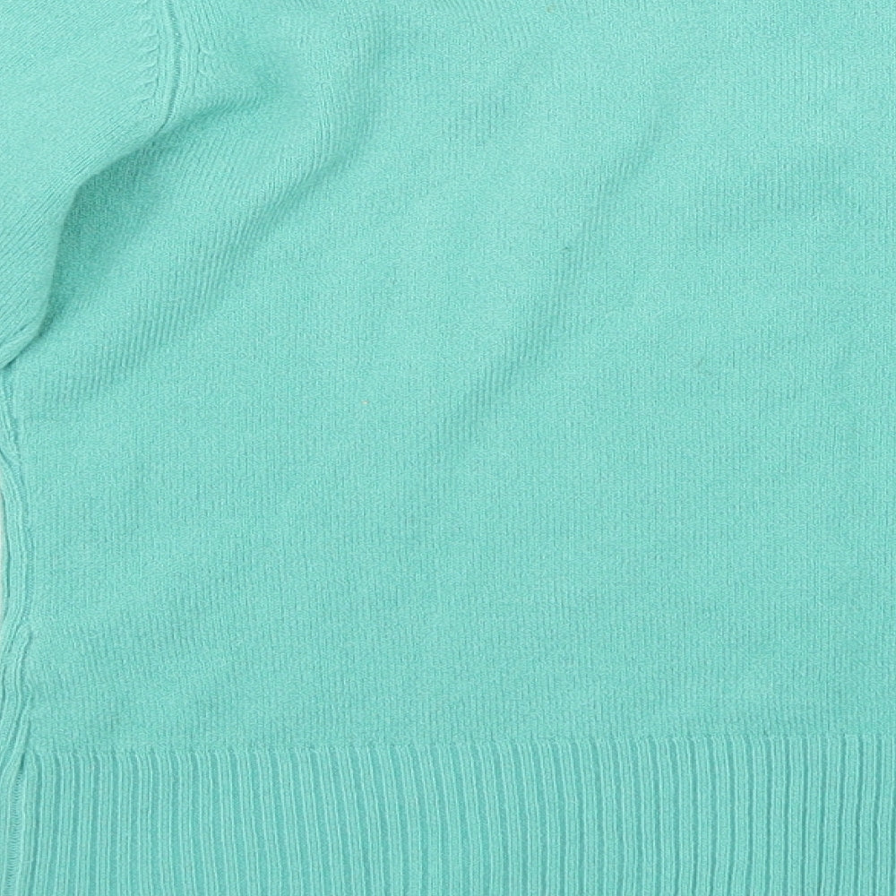 Brand and care label for Filati women’s green jumper, size M