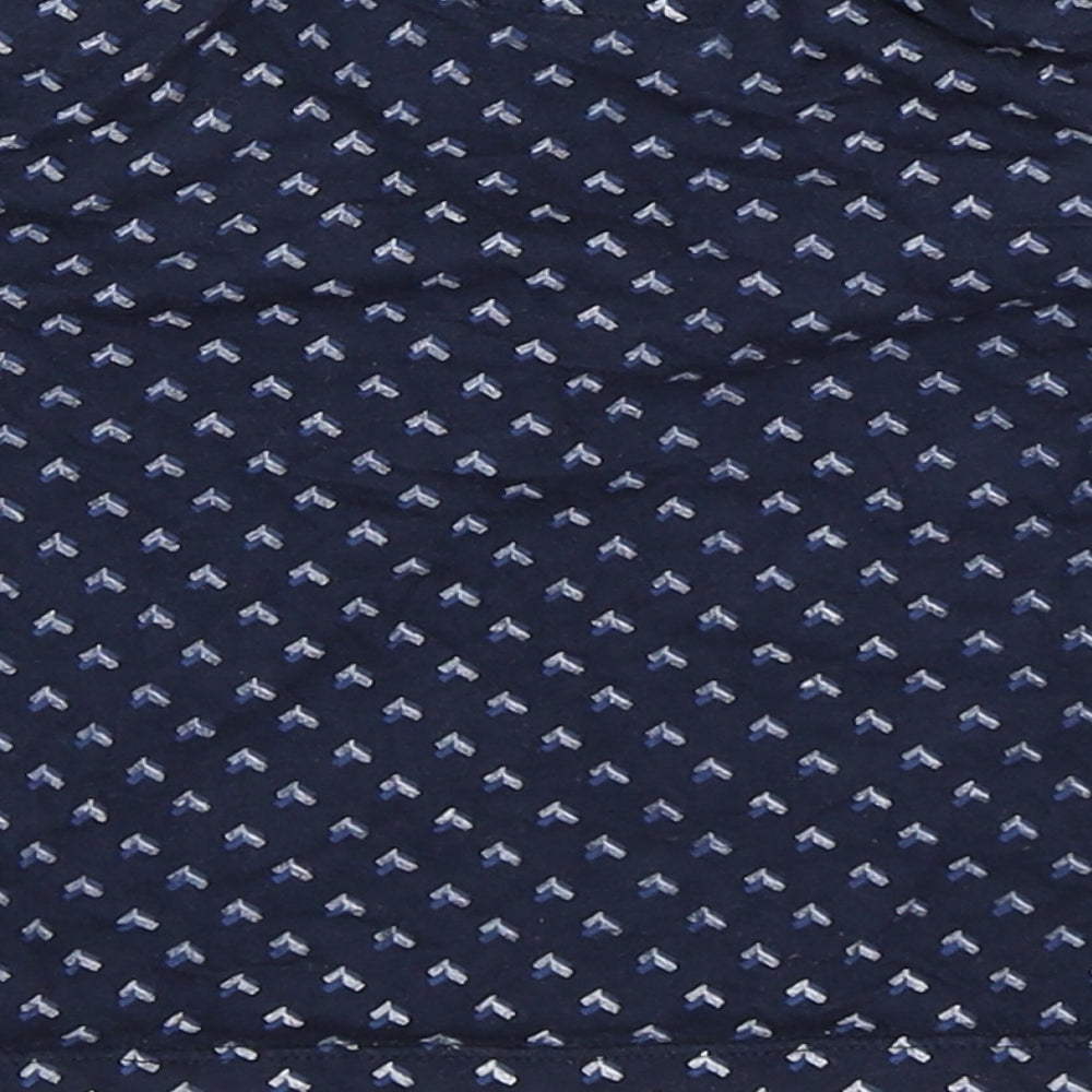 Mini Rebel Blue Geometric Basic T-Shirt Size 9-12 Months