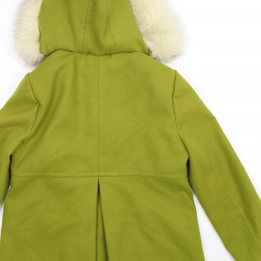 Topshop Womens Green Jacket Coat Size 6