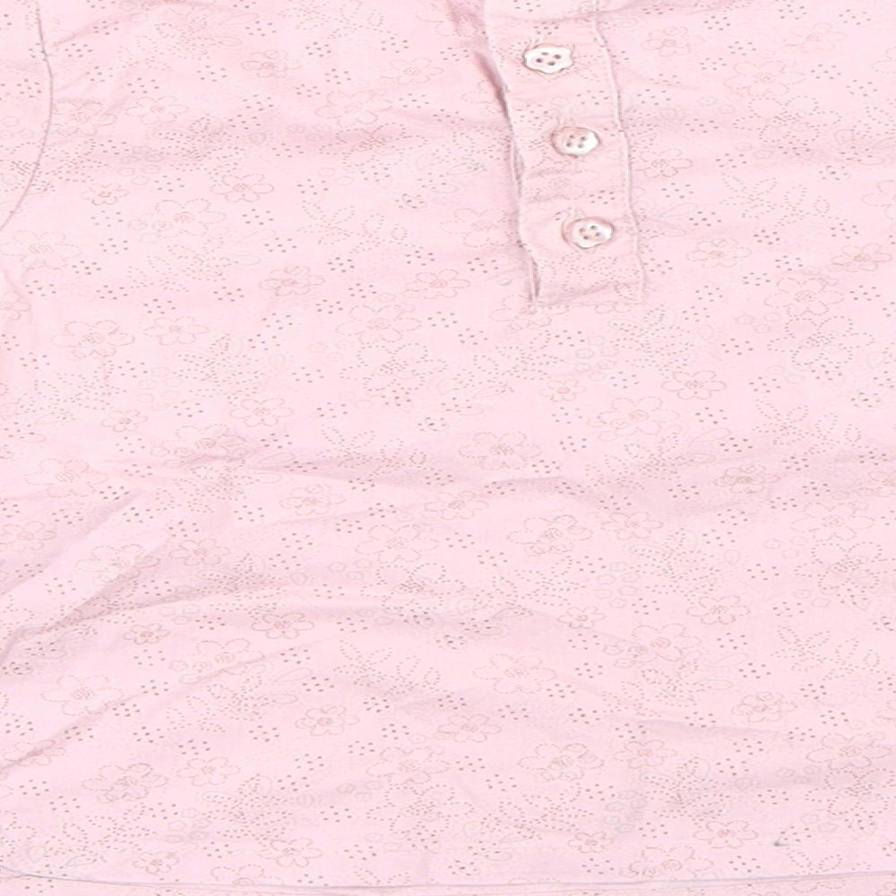Mothercare Girls Pink Basic Blouse Size 9-12 Months