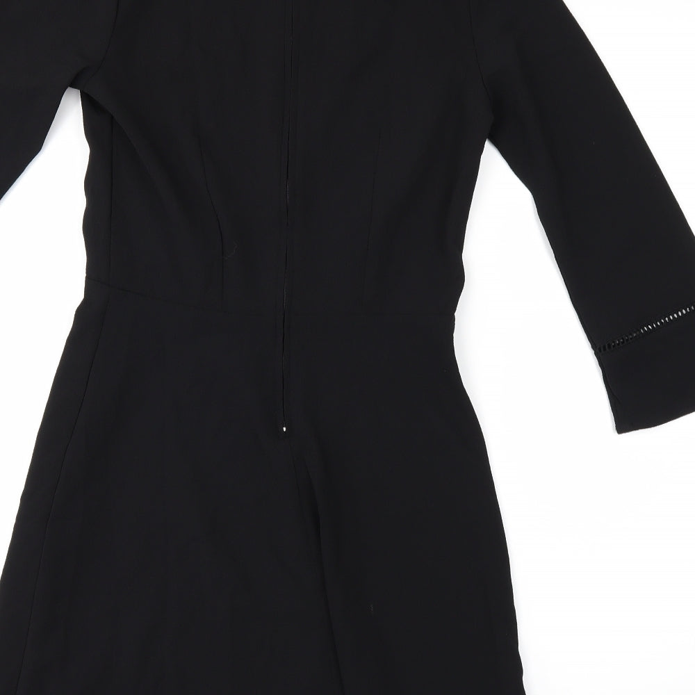 Preworn Womens Black A-Line Size 8