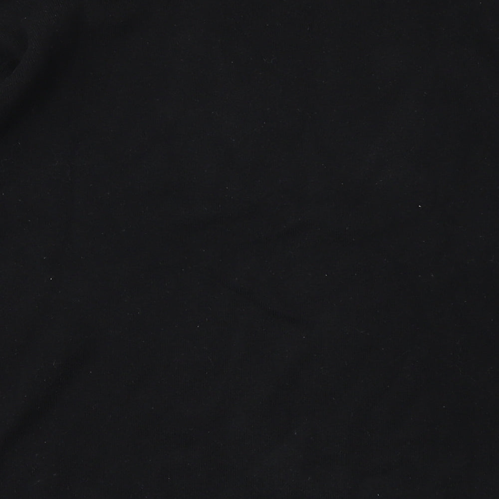 portsaid Womens Black Basic T-Shirt Size 16