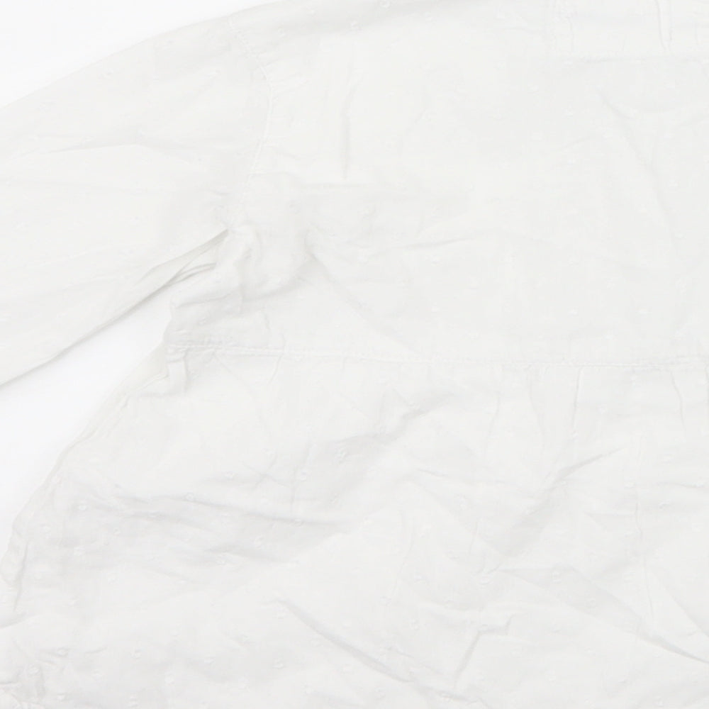 Primark Girls White Basic Button-Up Size 6-7 Years