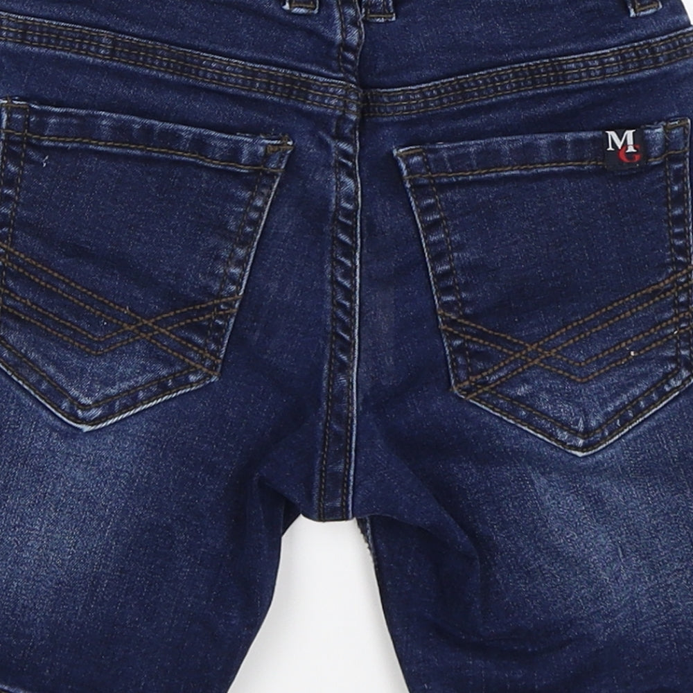 moose gear Boys Blue Denim Chino Shorts Size 2 Years