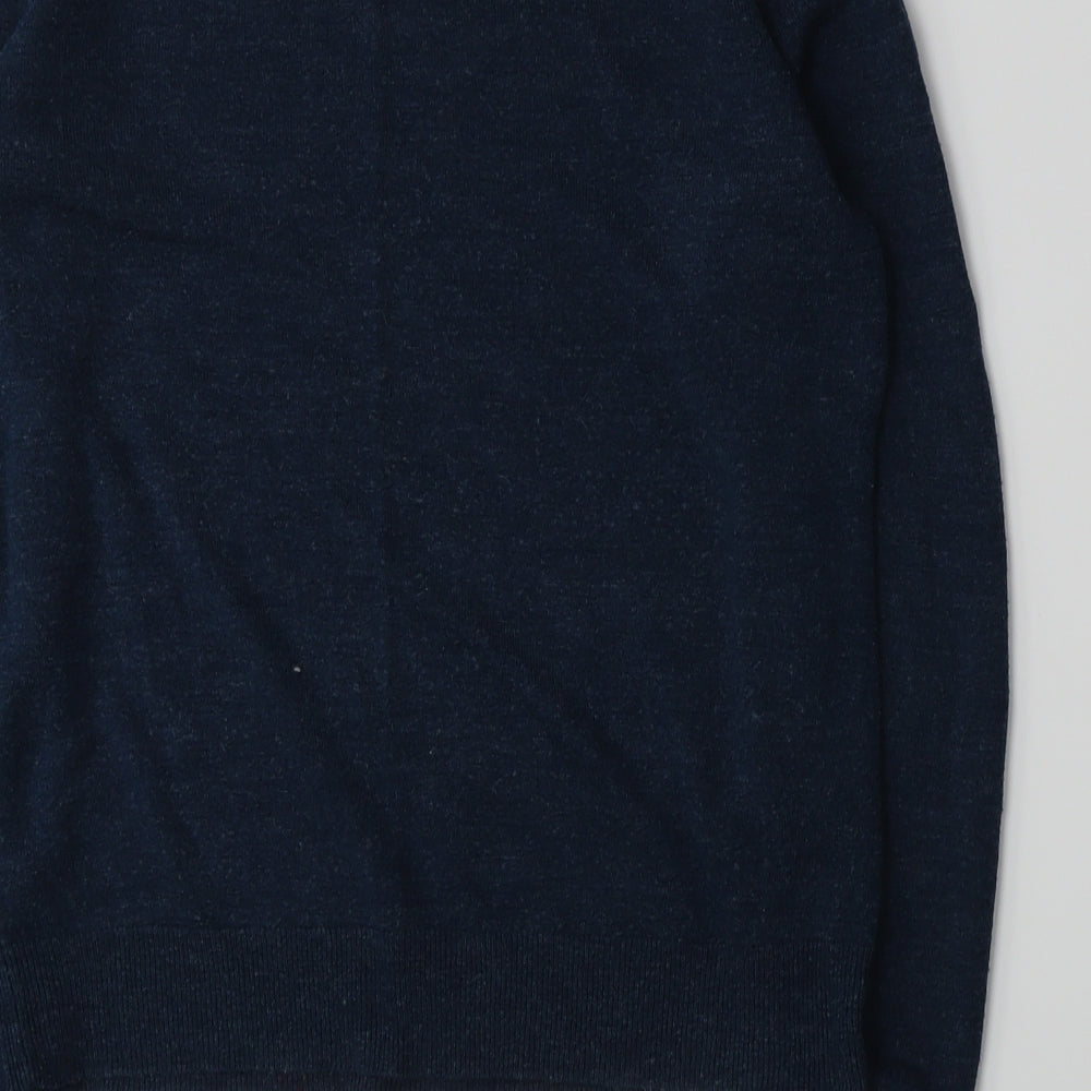 Cedar Wood State Mens Blue Knit Pullover Jumper Size M