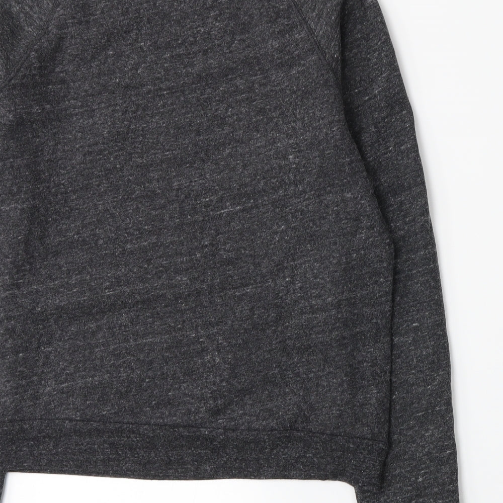 Topshop Womens Grey Pullover Sweatshirt Size 8
