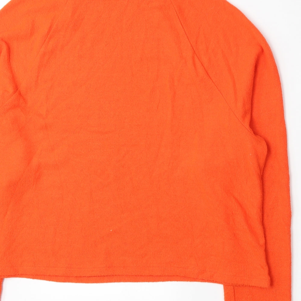 H&M Womens Orange Pullover Jumper Size S