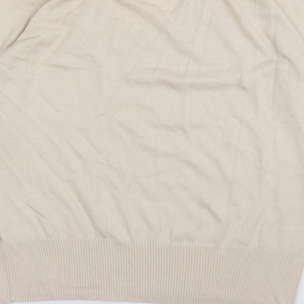 Preworn Womens Beige Pullover Sweatshirt Size 18