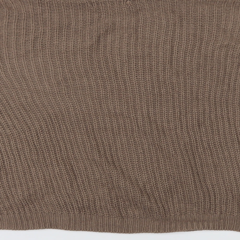 Missguided Womens Beige Pullover Jumper Size L