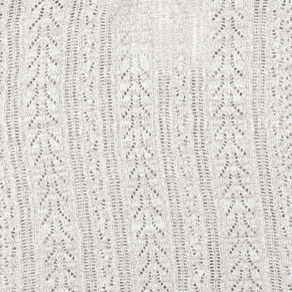 Preworn Womens Beige Cardigan Jumper Size L