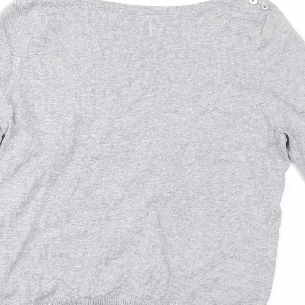 F&F Womens Grey Pullover Jumper Size 14