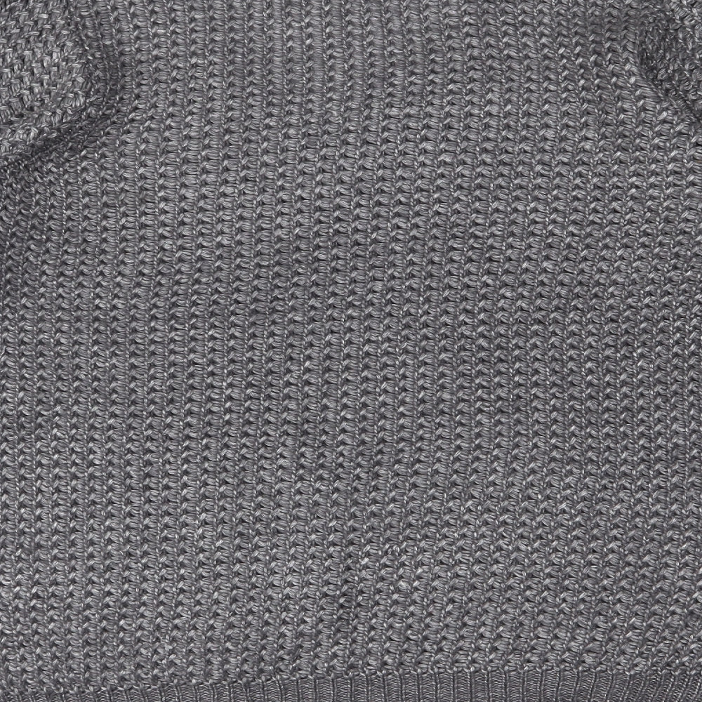 George Womens Grey Knit Pullover Jumper Size M