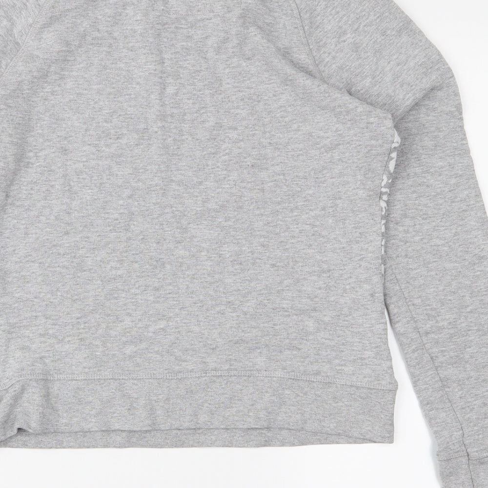 H&M Womens Grey Jersey Pullover Sweatshirt Size S