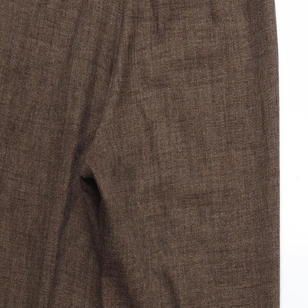 Dunnes Stores Womens Brown Trousers Size 12 L27 in