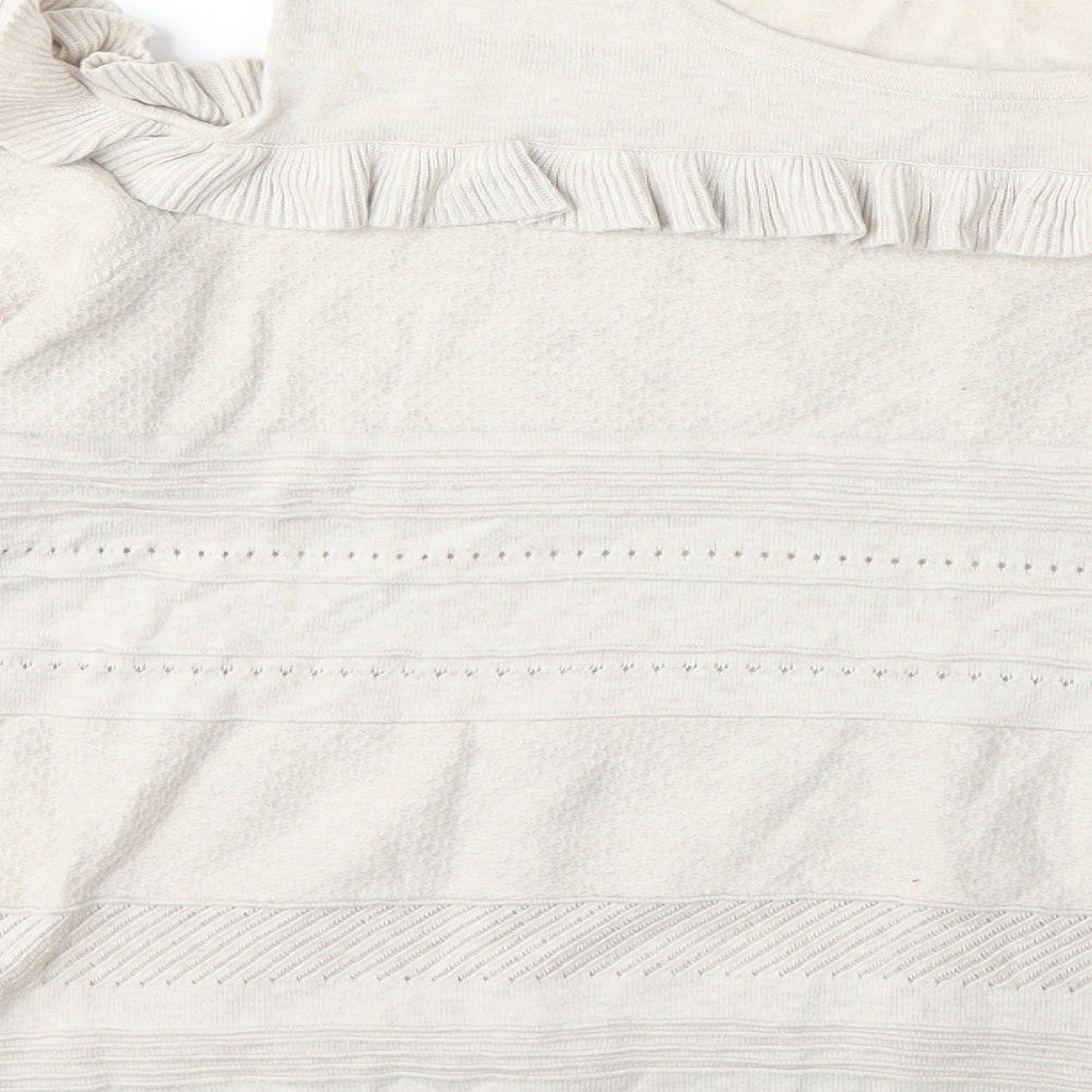 George Womens Beige Knit Pullover Jumper Size 18