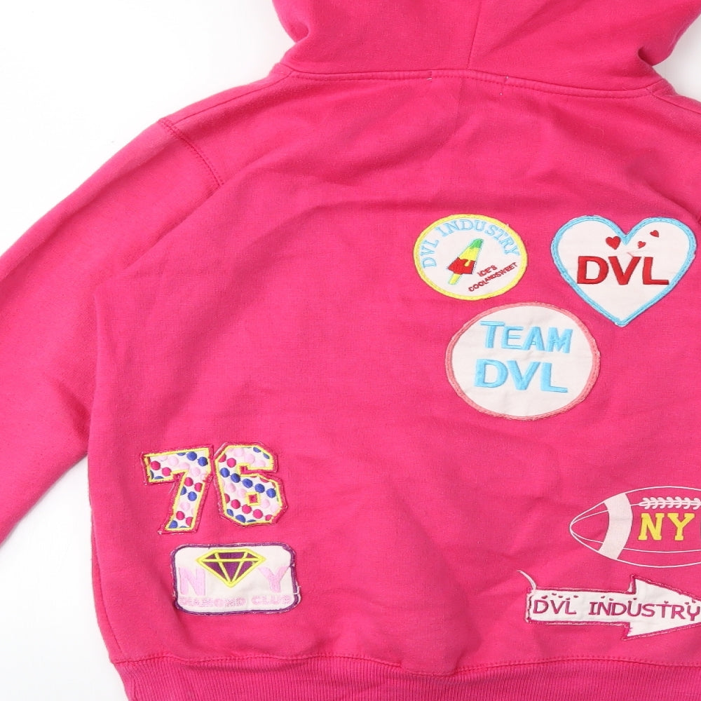 silver dagger Womens Pink Pullover Hoodie Size S