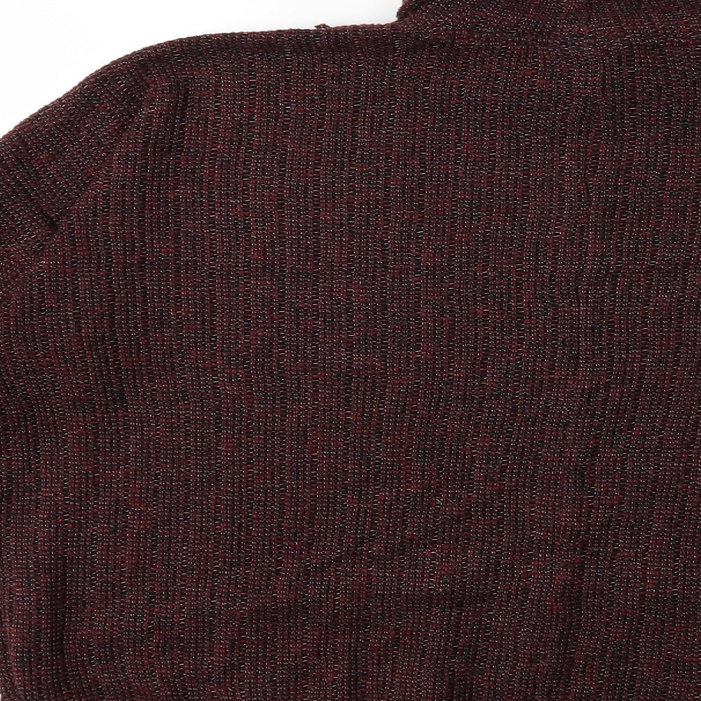 Topshop Womens Red Knit Pullover Jumper Size 10