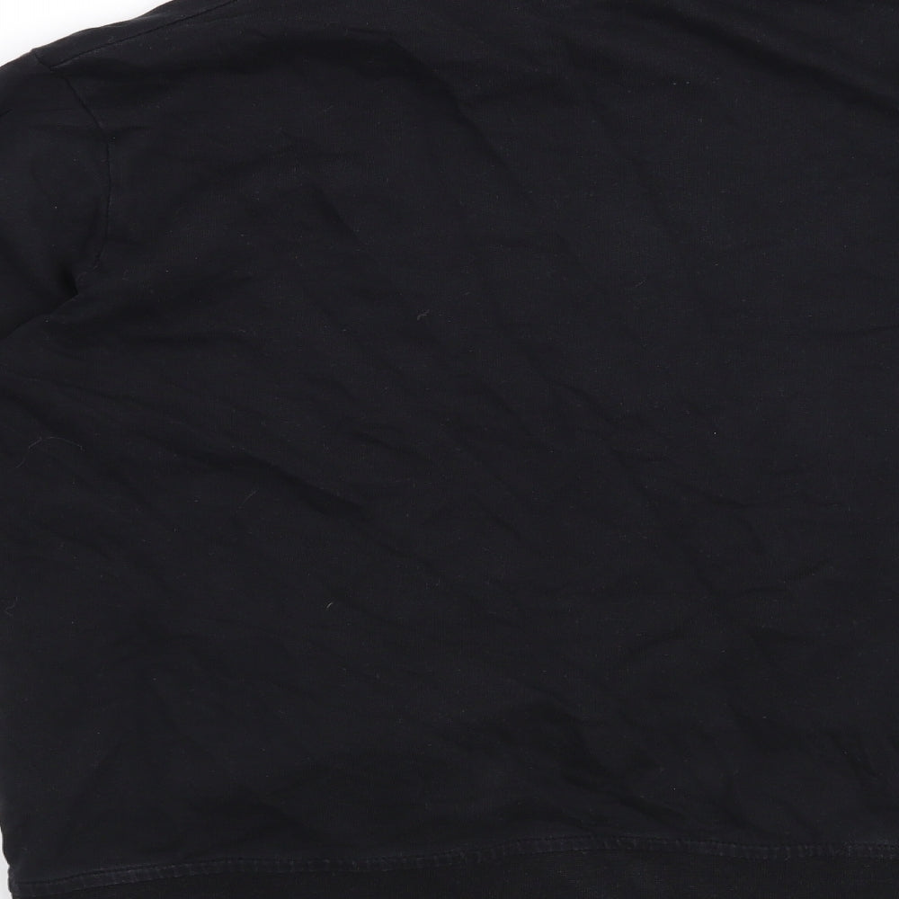 GSStore Mens Black Pullover Sweatshirt Size XS