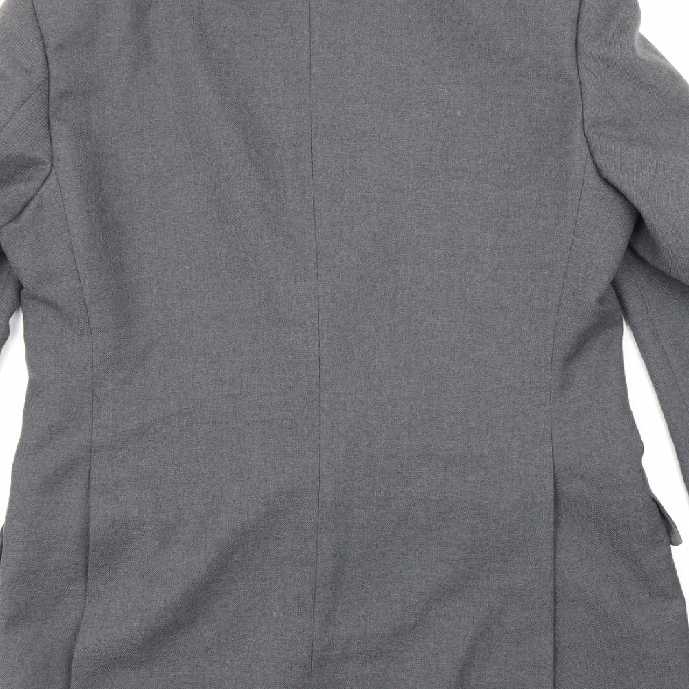 Brook Taverner Mens Grey Jacket Suit Jacket Size 38