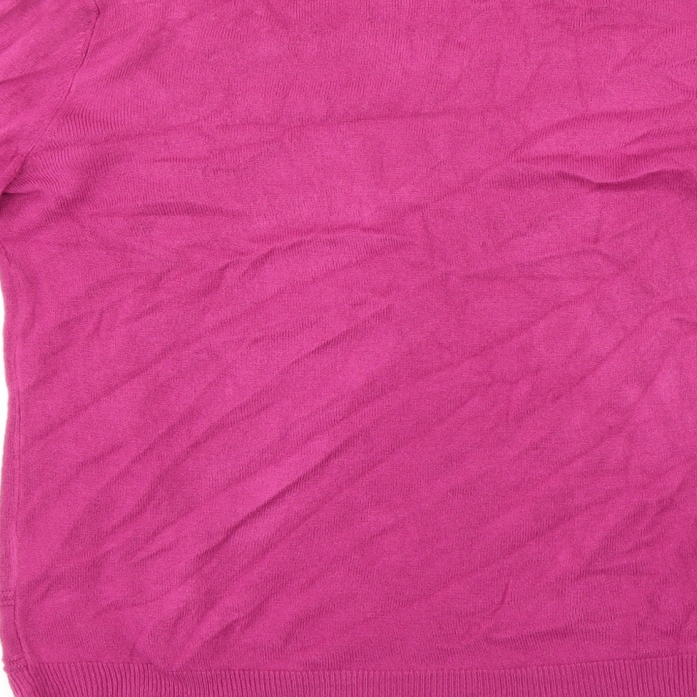 Vida Vi Womens Purple Knit Pullover Jumper Size L