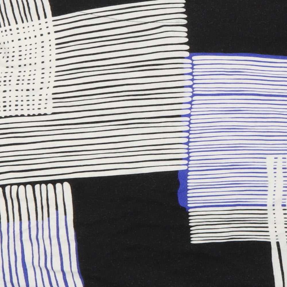 NEXT Womens Black Striped Knit Pullover Jumper Size 6