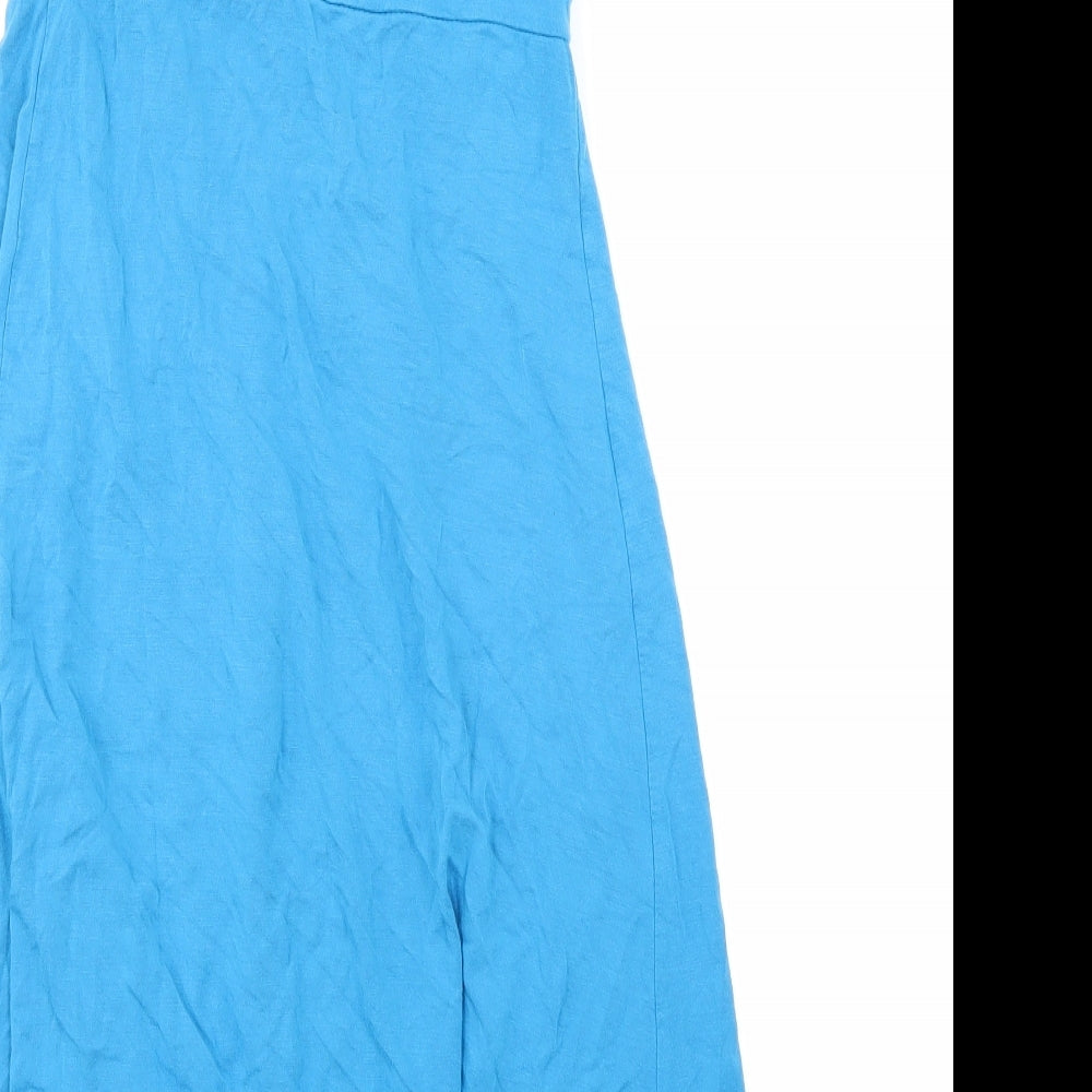 Bershka Womens Blue A-Line Size S