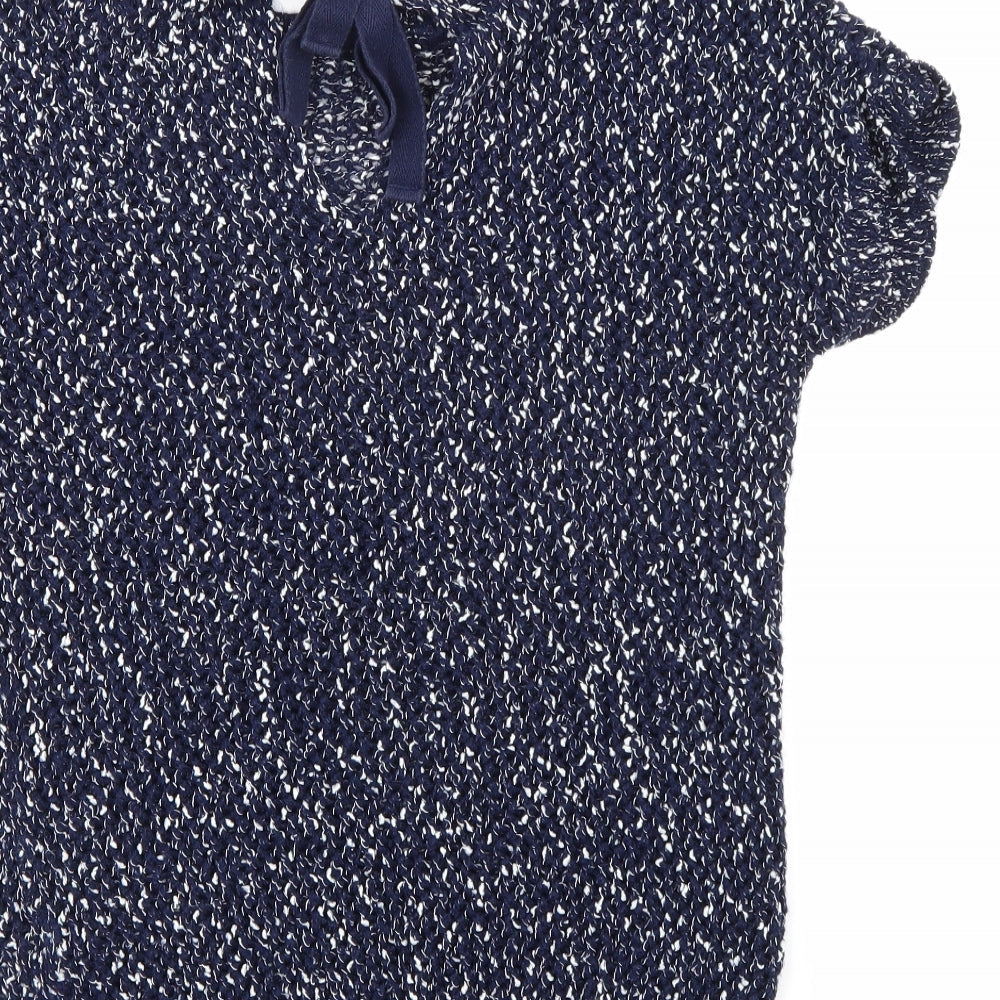 ESMARA Womens Blue Knit Pullover Jumper Size 14