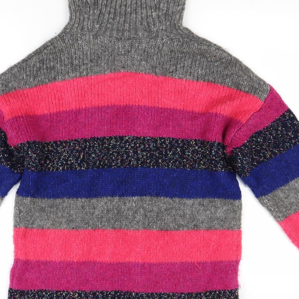 F&F Womens Multicoloured Striped Pullover Jumper Size 8