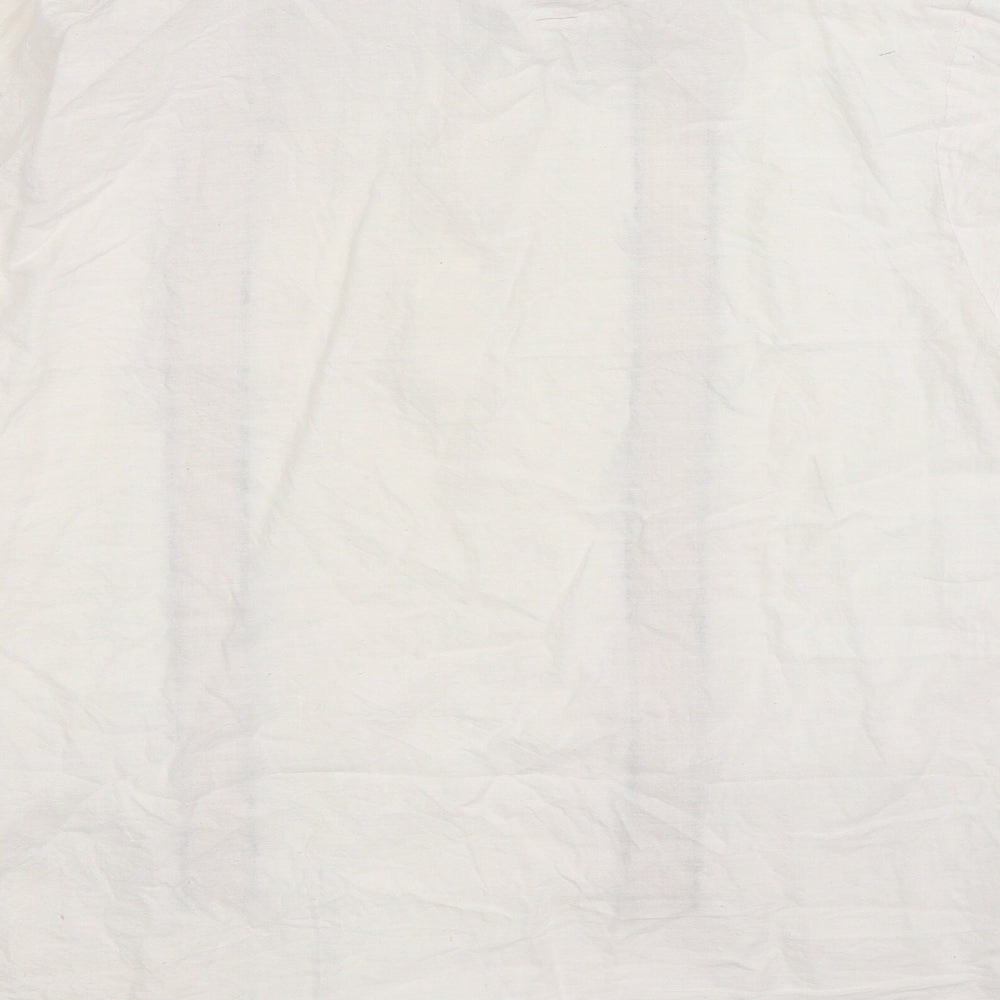 Preworn Womens White Basic Button-Up Size L