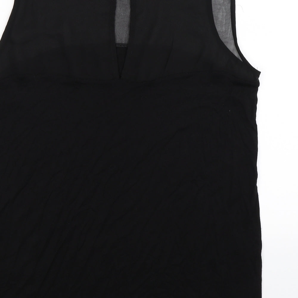 H&M Womens Black Satin Basic Tank Size M
