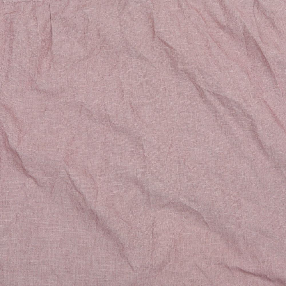 Jack Reid Mens Pink Button-Up Size 17.5