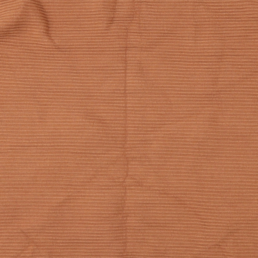 LAETITA Womens Brown Basic T-Shirt Size M