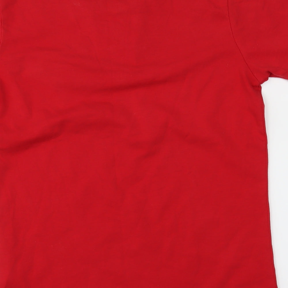 Andrid Boys Red Basic T-Shirt Size M